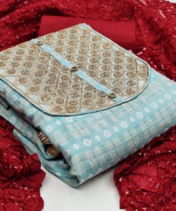 Cotton Embroidery Fancy Salwar Suit Dress material