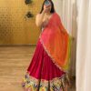 Crochet & Mirror Work Pure Cotton Lehenga Choli