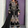 Embroidered Tunic with Cigarette Pants Luzury Pret 1048