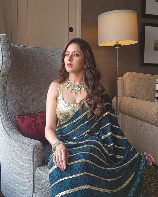 Heavy Sequance Work Georgette Bollywood Saree