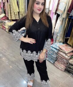 Muslin Embroidery Work Suit & Pant
