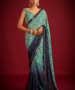 Sequance Work Soft Georgette Bollywood Saree BT-3051