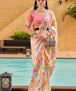 Sequence Codding Embroidered Bollywood Georgette Saree BT-1177