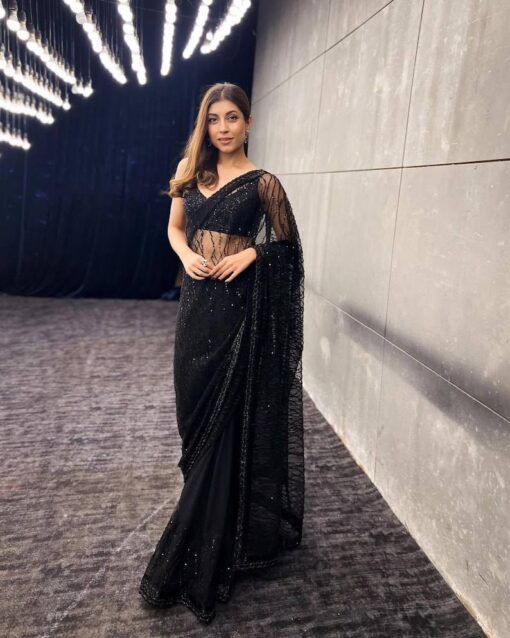 Soft Net Fancy Sequance Bollywood Saree BT-1181