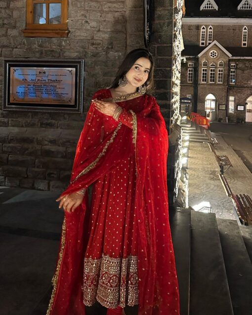 Alia Cut Georgette Sequance Work Suit