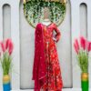 Chinon Silk Faux Georgette Sequance Work Suit
