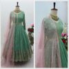 Faux Georgette Sequance Work Gown