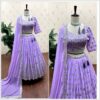 Georgette Sequance Work Lehenga Choli