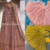 Georgette Sequence Work Gown