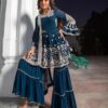 Moti Lace Work Party Wear Kediya Plazo Suit