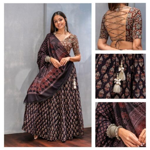 Navratri Special Printed Kodi Work Lehenga Choli