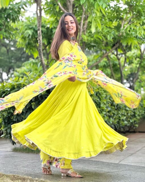 Party Look Embroidery Work Gown