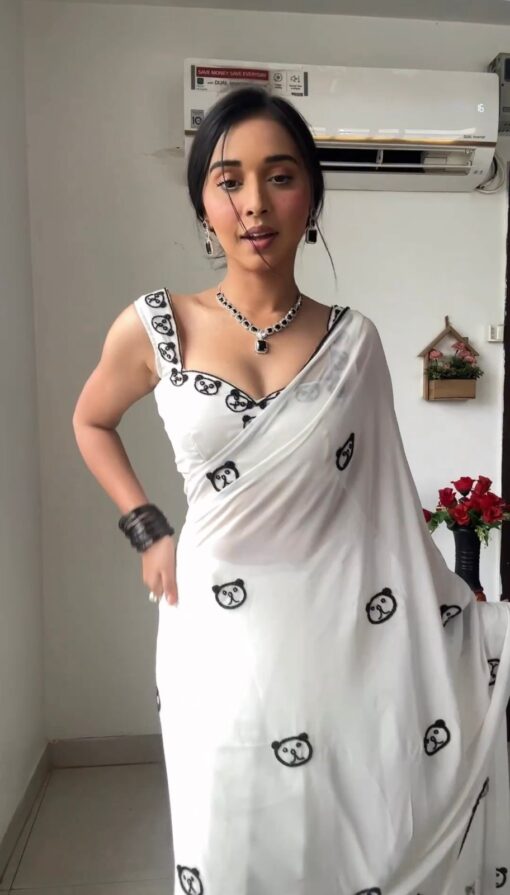Ready to Wear Georgette Thread Work Saree