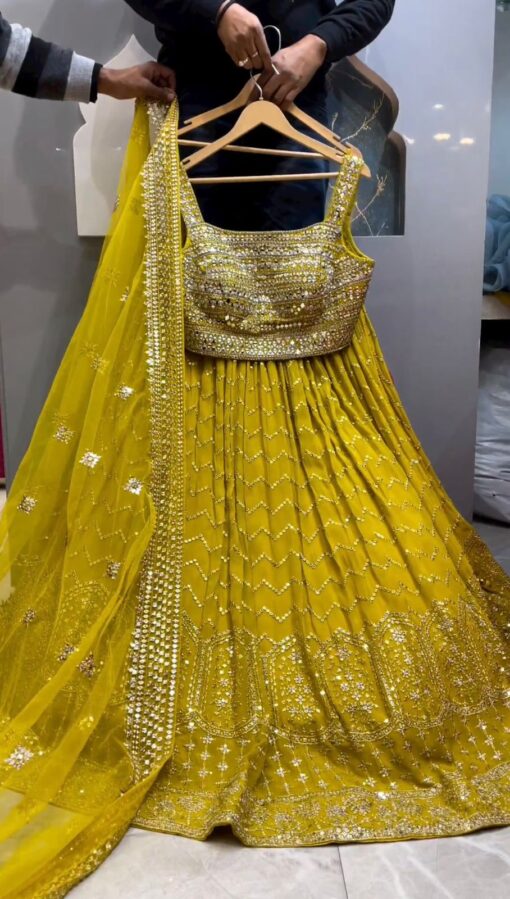 Sequance Work Georgette Lehenga Choli