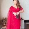 Sequance Work Organza Silk Saree
