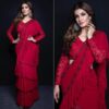 Sequance Work Ruffle Georgette Bollywood Saree