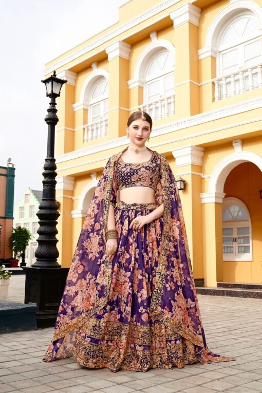 Tabby Silk Sequance Work Lehenga Choli