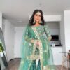 Thread Sequance Embroidered Sharara Suit