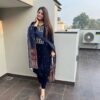 Velvet Sequance Embroidered Suit