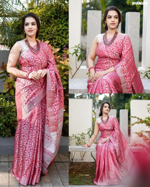 Jacquard Work Soft Silk Banarasi Saree