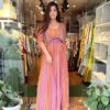 Bollywood Printed Georgette Gown With Embroidery
