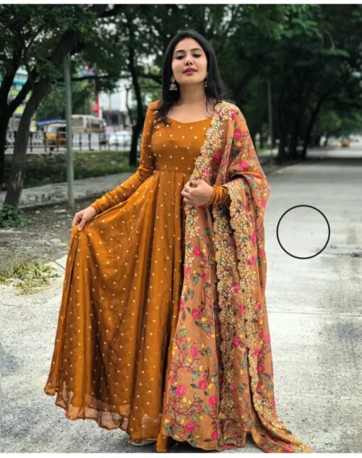 Butti & Embroidery Georgette Maxi Dress