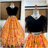 Digital Printed Urf Cutting Georgette Lehenga Choli