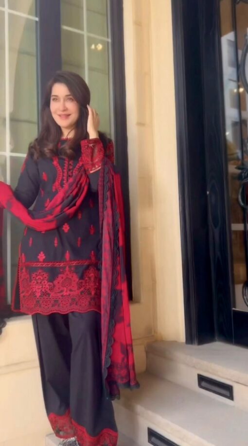 Georgette Embroidered Readymade Suit