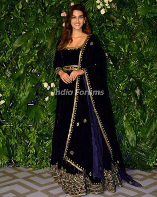 Heavy Embroidered Velvet Handwork Anarkali Gown