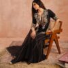 Heavy Sequence Work Georgette Sharara Suit