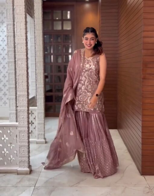 Heavy Sequence Work Sharar Plazo Suit