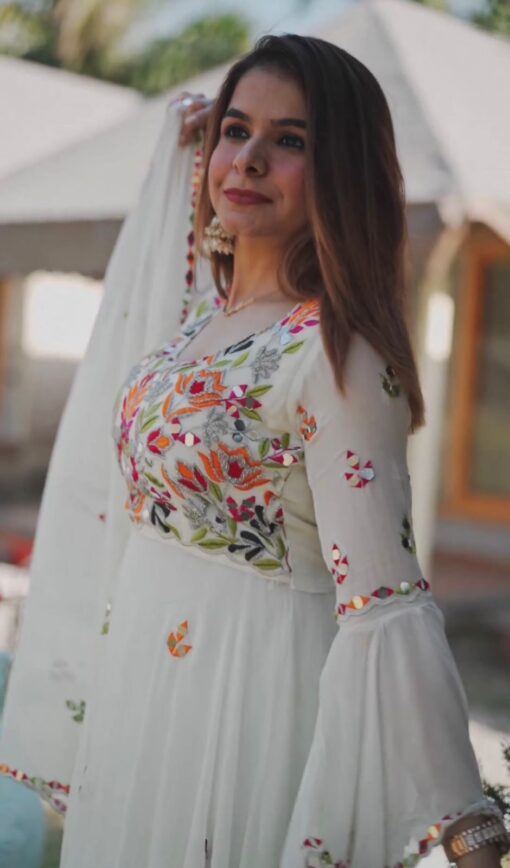 Mirror Work Sharara Plazo Suit