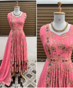 Naira Cut Sequence Embroidered Padded Gown