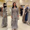 Pearl Lace Work Georgette Sharara Suit