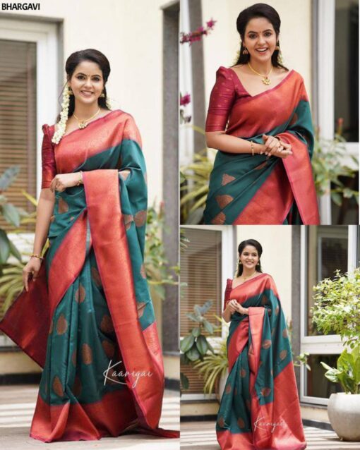 Rich Pallu Soft Silk Banarasi Saree