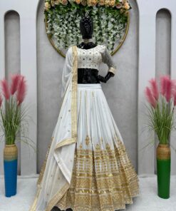 Sequence Work Georgetet Lehenga Choli Heavy Boutique Collection