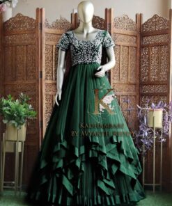 Designer Embroidered Georgette Anarkali Gown