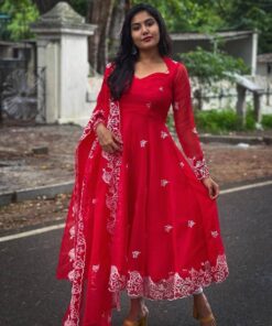 Georgette Heavy Work Anarkali Gown