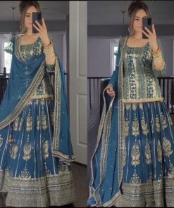 Georgette Sequence Work Lehenga Choli