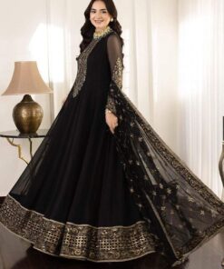 Heavy Embroidered Georgette Gown
