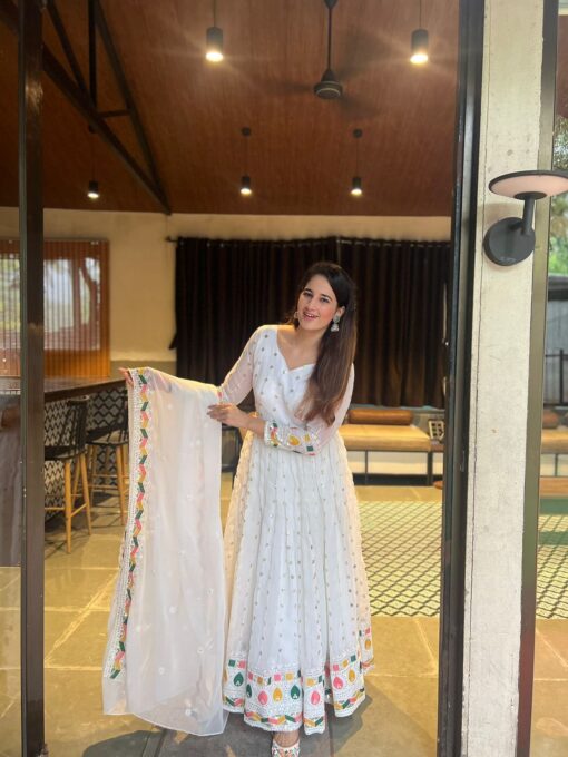 Sequence Work Georgette Anarkali Suit