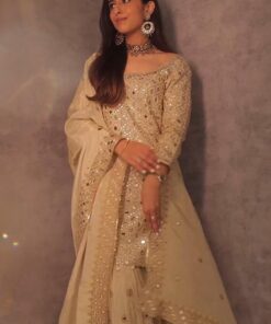 Sequence Work Georgette Kurti Plazzo Suit