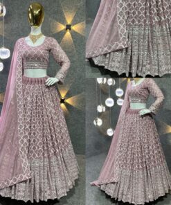 Sequence Work Georgette Lehenga Choli