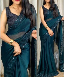 Thread & Sequence Work Saree