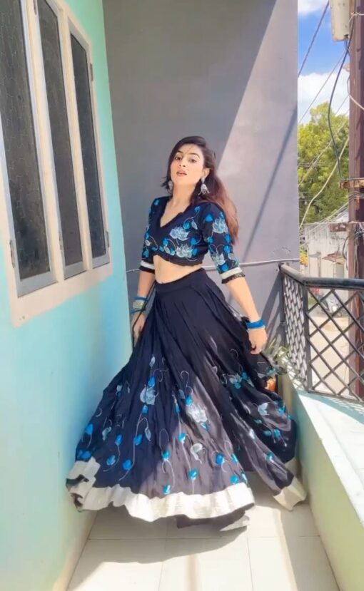 Digitally Printed Chinon Partywear Lehenga Choli