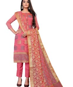 Banarasi Jacquard Suit Material With Banarasi Dupatta