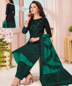 Pure Cotton Unstitched Salwar suit Bandhani Material